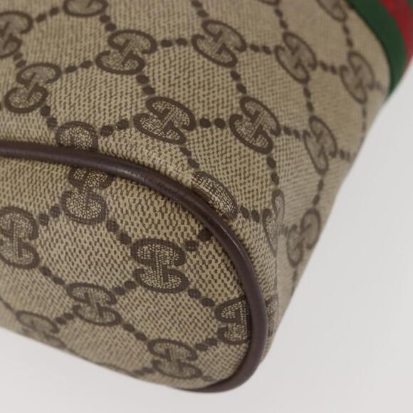 GUCCI GG Supreme Web Sherry Line Clutch Bag PVC Beige 156 01 012 Auth th6330 - Picture 7 of 16